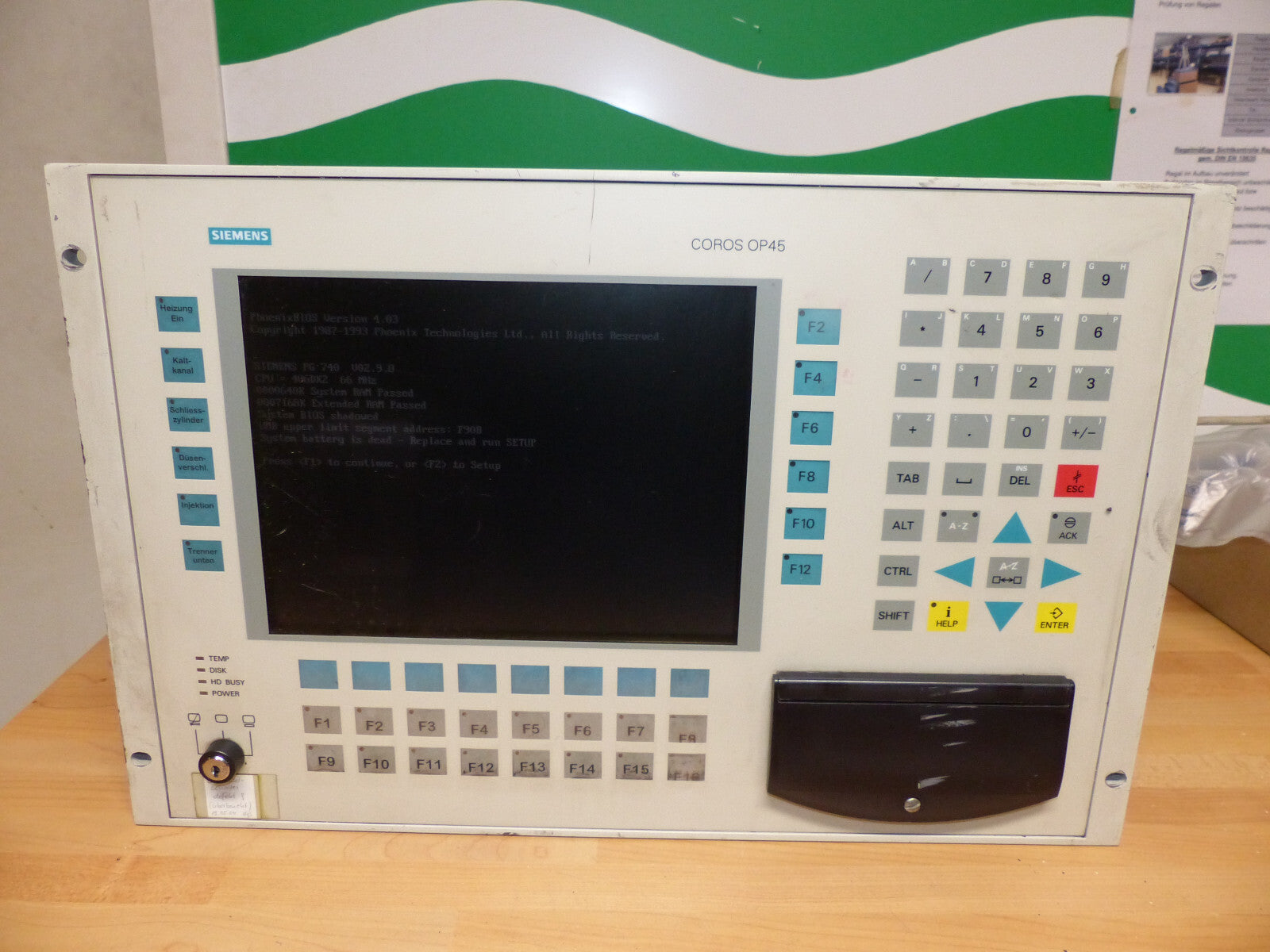 Siemens operator Panel OP45 6AV3545-1VA01-2FX0  6AV3 5451VA012FX0 used s.Bilder