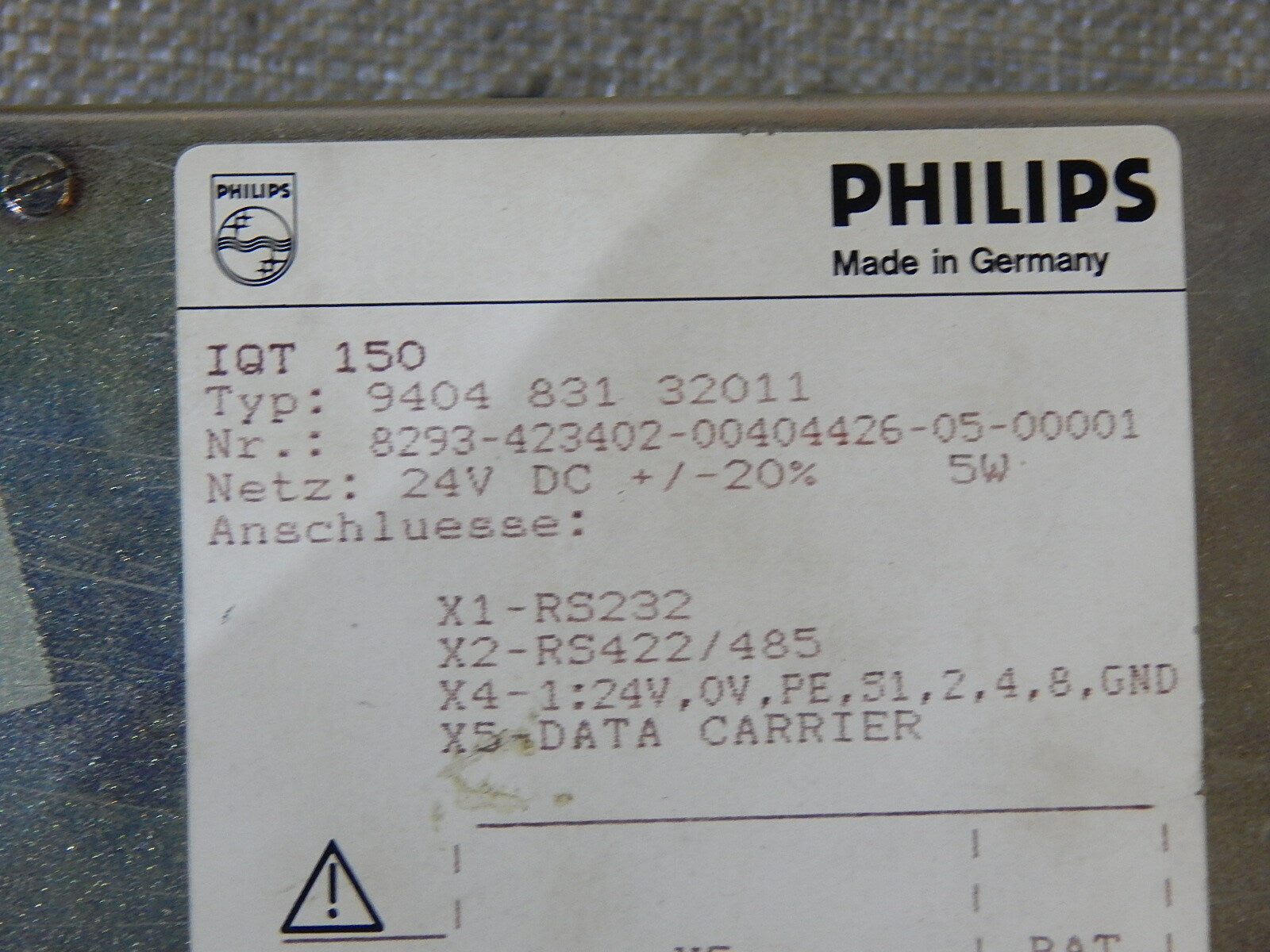 Philips  Operator panel   IQT 150 9404 831 32011