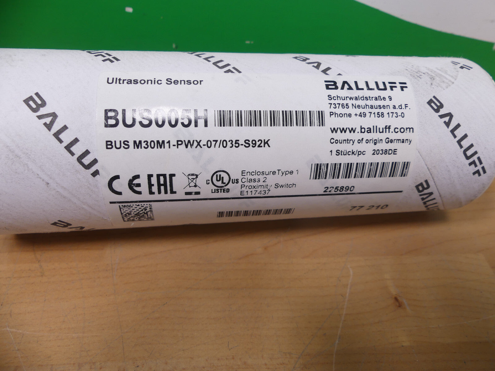 Balluff BUS005F Ultraschallsensor BUS M30M1-PWX-07/035-S92K