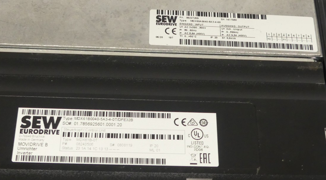 SEW MDX61B0040-5A3-4-0T/DFE32B