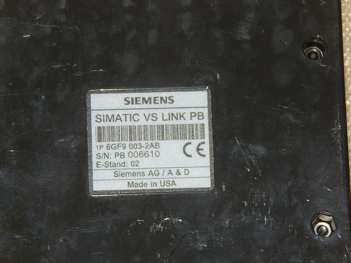  SIEMENS VS LINK PB Schnittstellenmodul 6GF9 003-2AB  used  s.Bilder