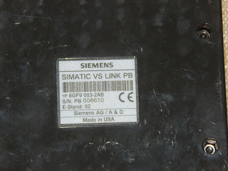  SIEMENS VS LINK PB Schnittstellenmodul 6GF9 003-2AB  used  s.Bilder