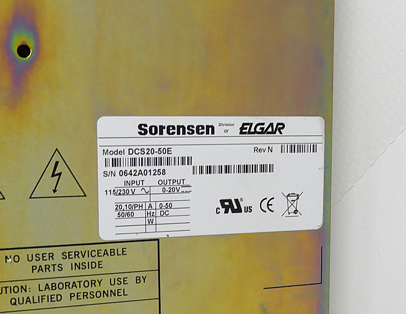 Sorensen DCS20-50E
