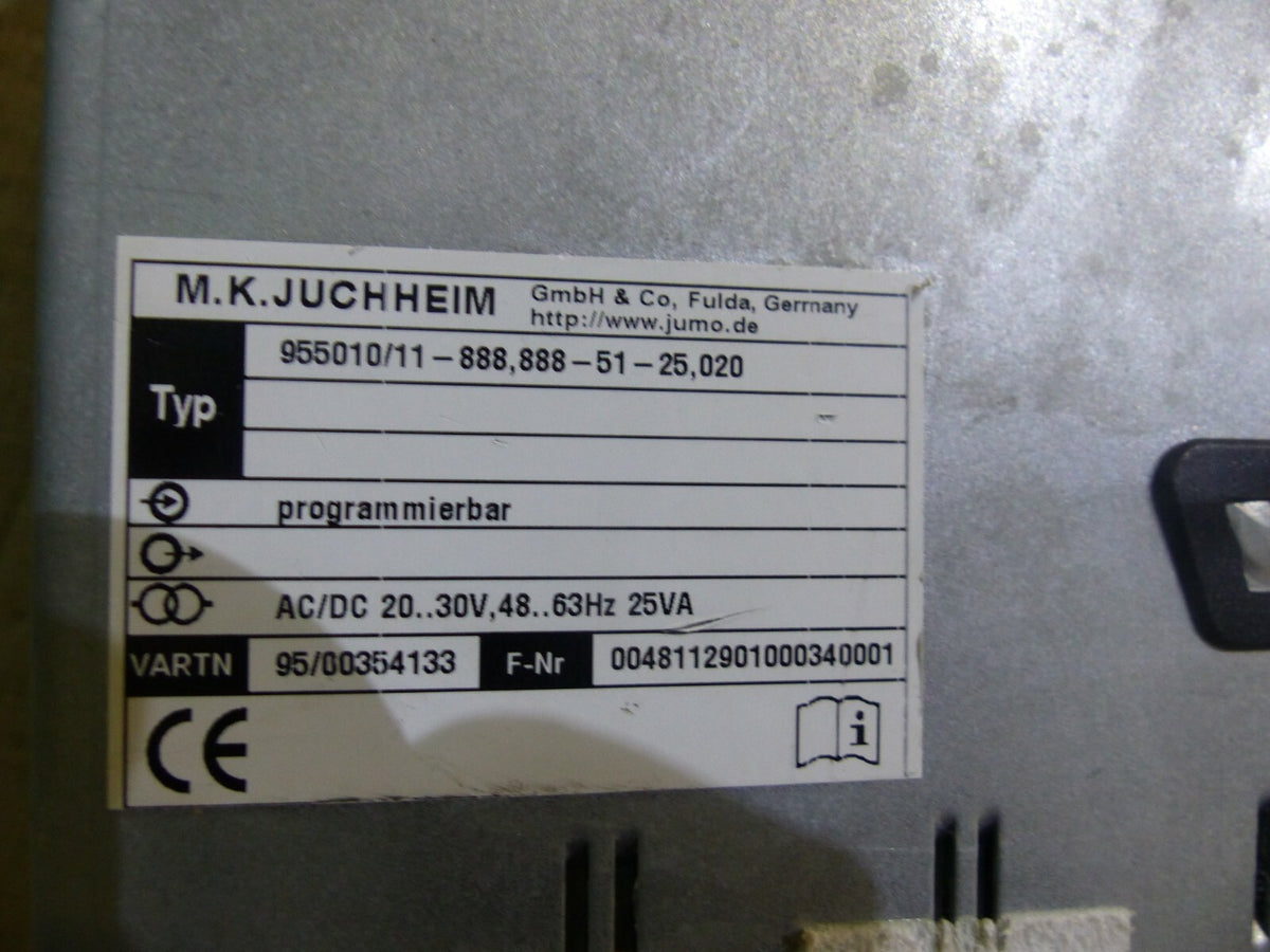 Jumo Logoscreen 955010/11-888,888-51-25,020