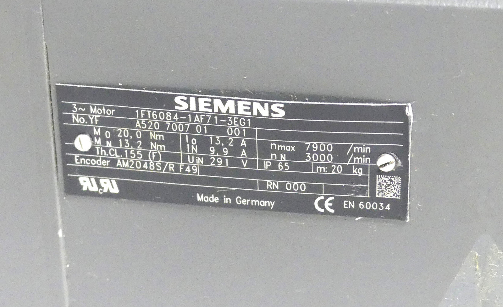 Siemens  1FT6084-1AF71-3EG1