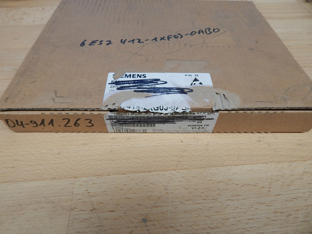 Siemens Simatic S7 CPU 412-1 6ES7 412-1XF03-0AB0 // 6ES7412-1XF03-0AB  Neuwertig