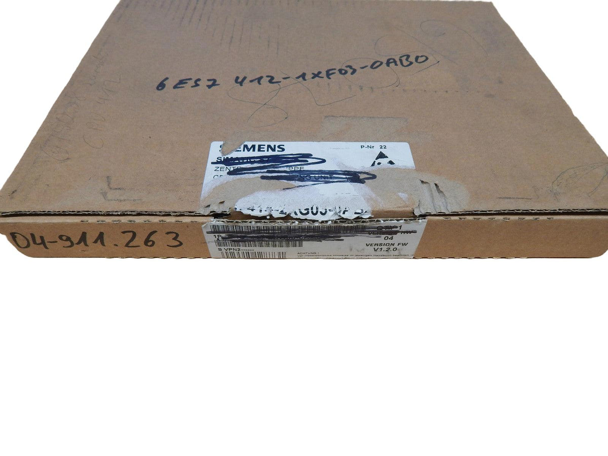 Siemens Simatic S7 CPU 412-1 6ES7 412-1XF03-0AB0 // 6ES7412-1XF03-0AB  Neuwertig