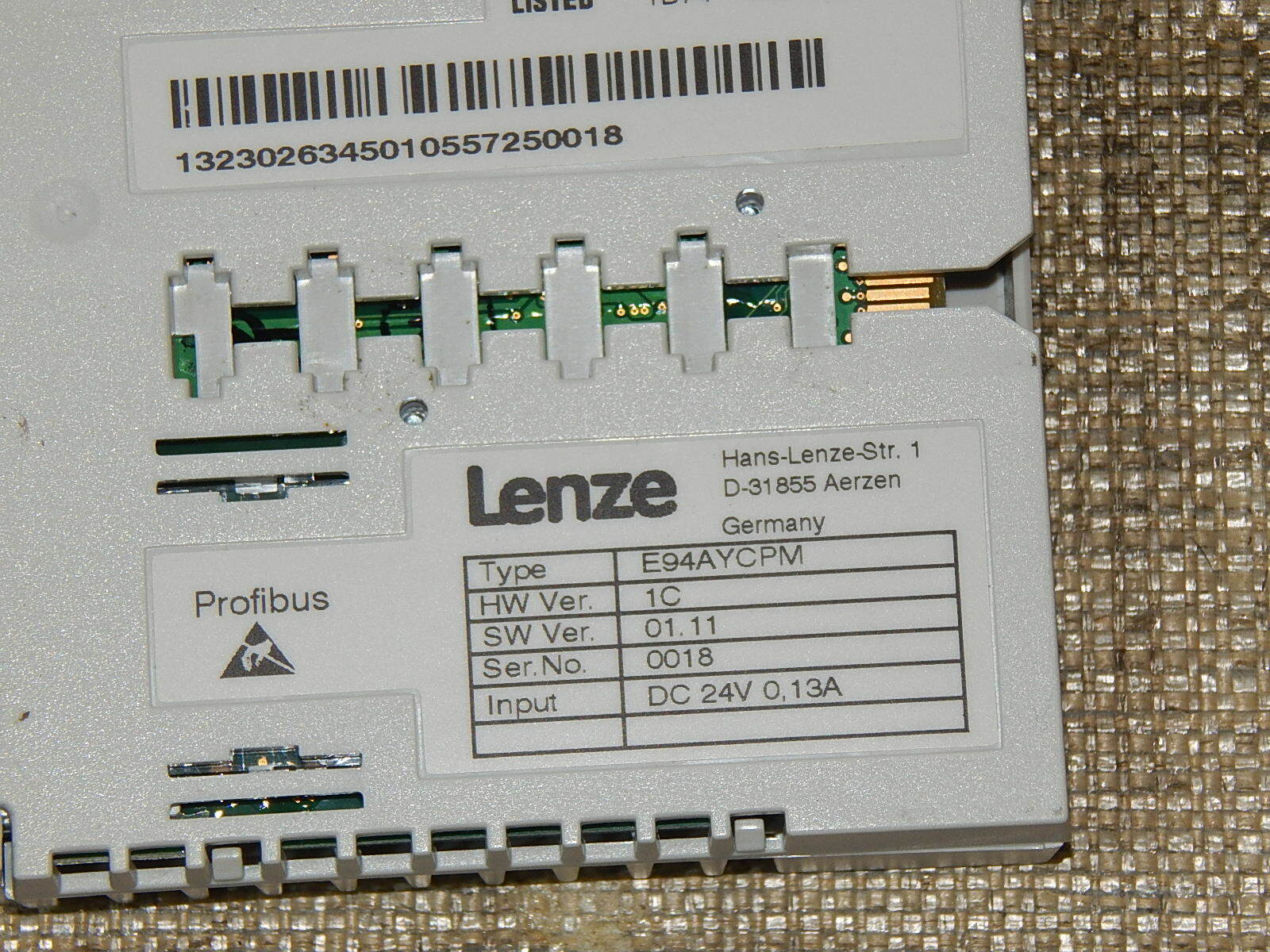 Lenze Profibus Modul E94AYCPM  used