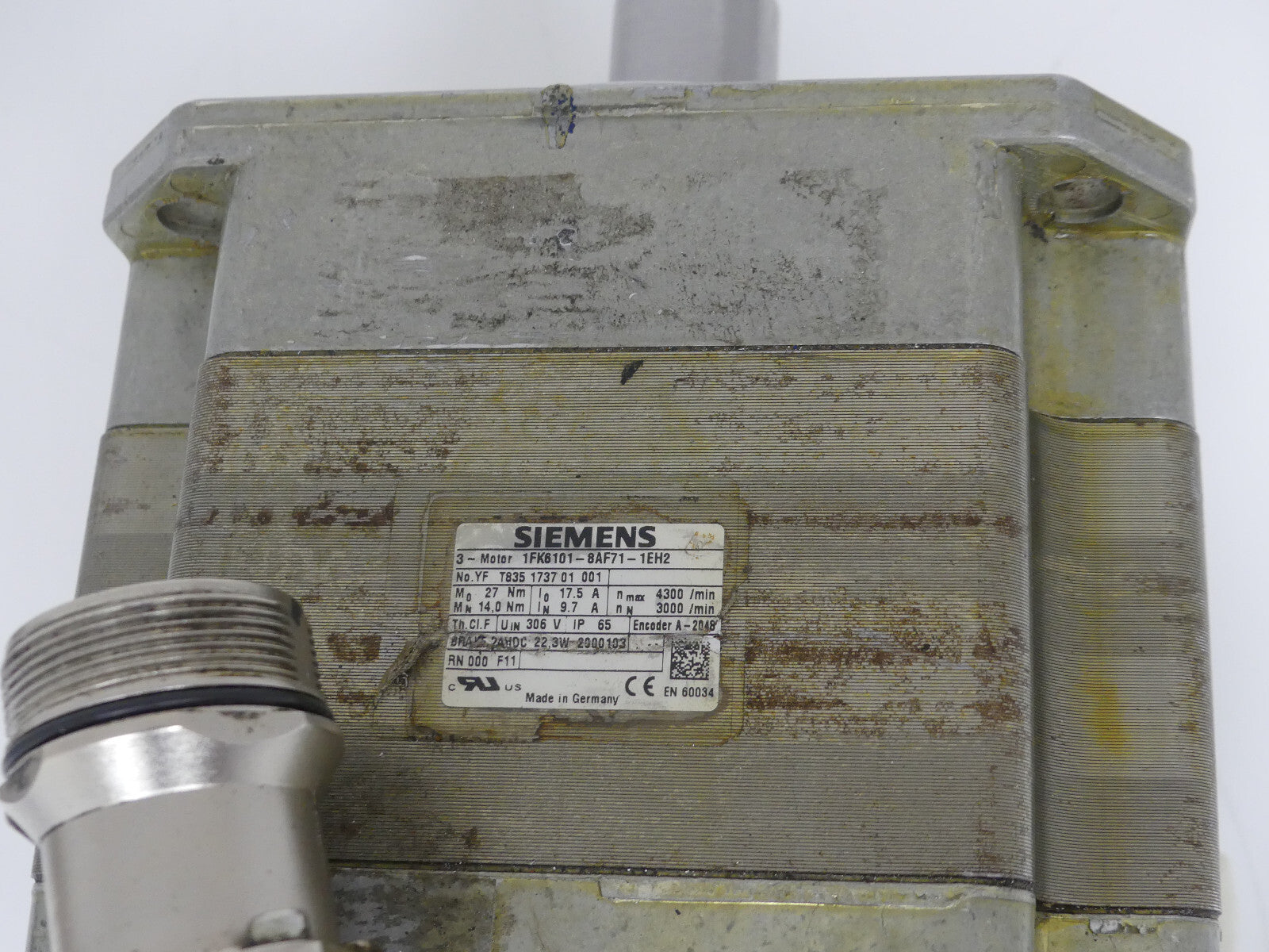 Siemens  3~Brushless Servomotor 1FK6101-8AF71-1EH2 used s.Bilder