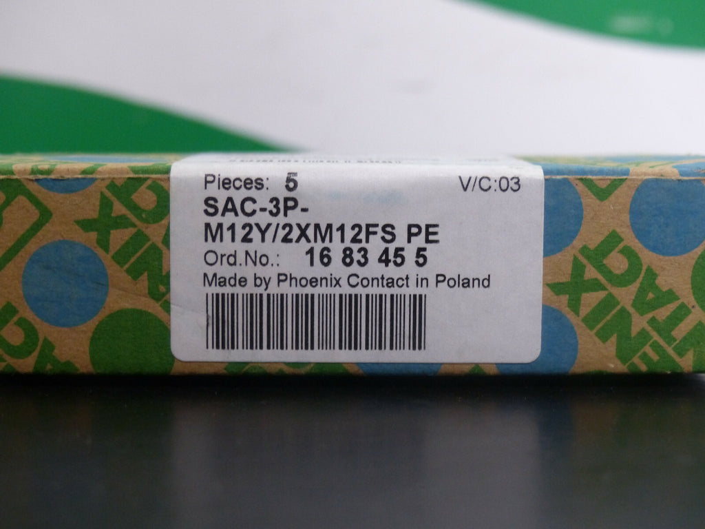 5x Phoenix Contact SAC-3P-M12Y/2XM12FS PE s. Bilder