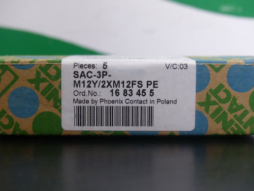 5x Phoenix Contact SAC-3P-M12Y/2XM12FS PE s. Bilder