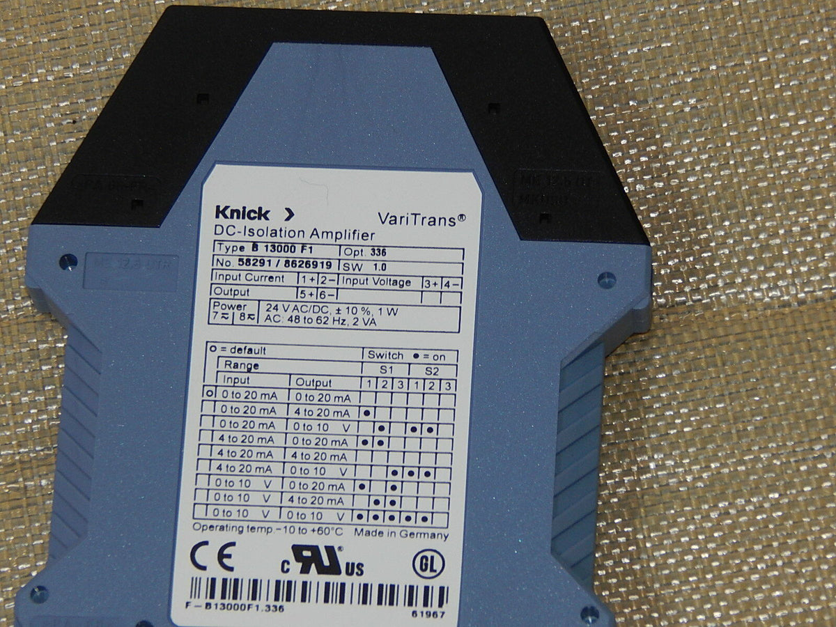  Knick VariTrans DC-Isolation Amplifier  13000 F1 Trennverstärker