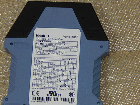 Knick VariTrans DC-Isolation Amplifier  13000 F1 Trennverstärker