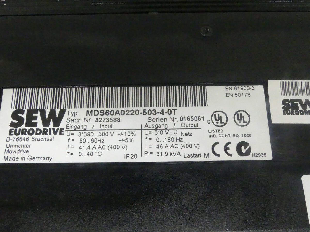 SEW MDS60A0220-503-4-0T