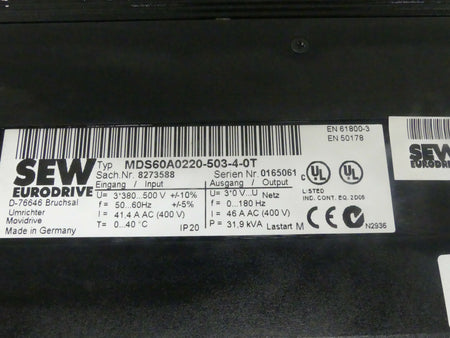 SEW MDS60A0220-503-4-0T