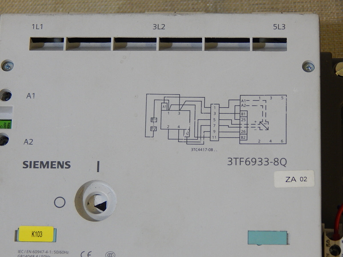 Siemens 3TF6933-8QL7-Z  Schütz Contactor 3ZX1012-0TF14-1AA2 used s.Bilder