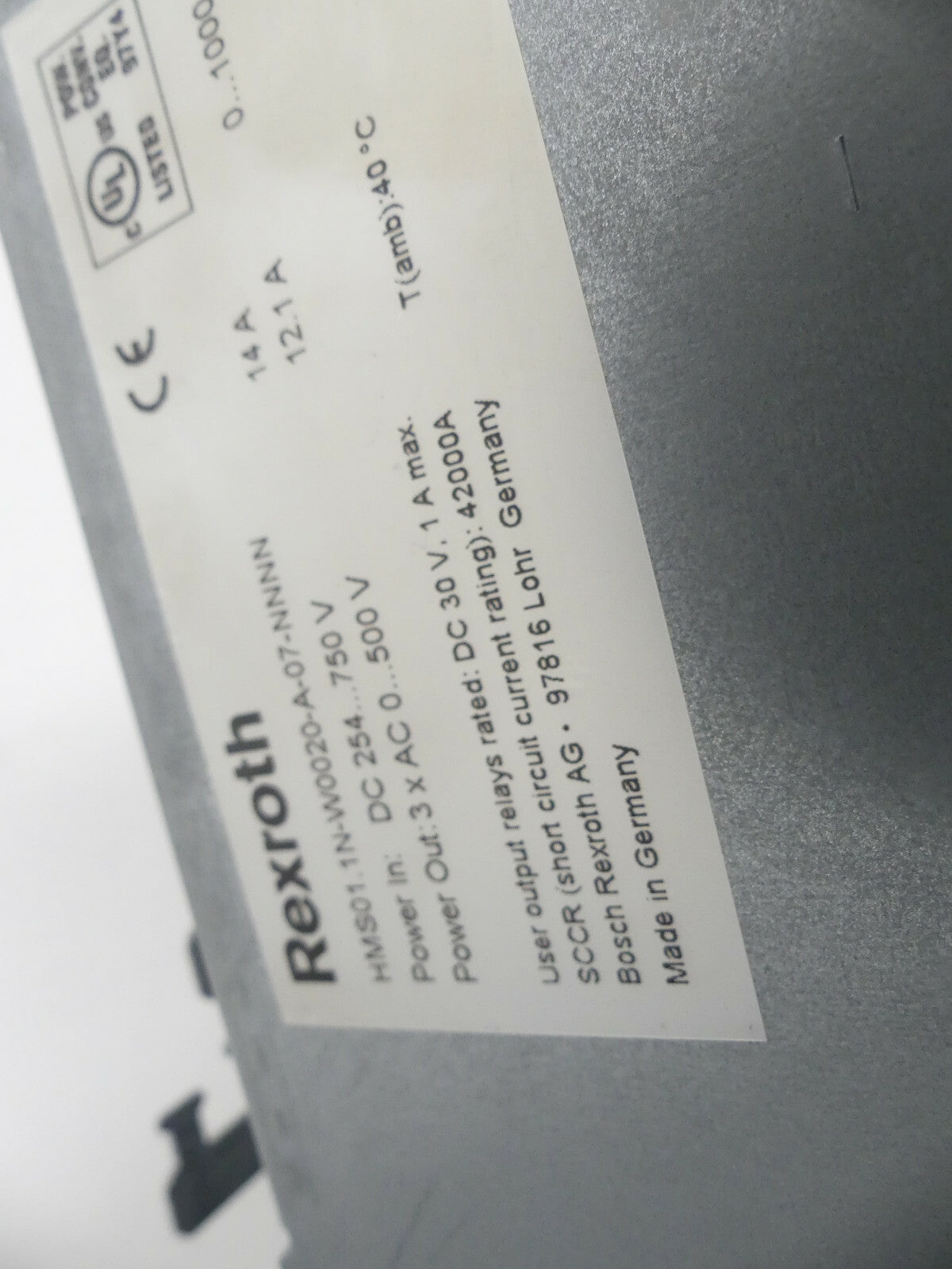 Rexroth HMS01.1N-W0020-A-07-NNNN + CSH01.1C-ET-ENS-NNN-NNN-S2-S-NN-FW