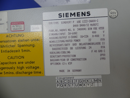 Siemens 6SE 1222-2AA00-Z