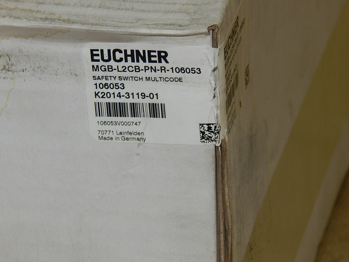  EUCHNER MGB-L2CB-PN-R-106053 //Safety Switch Multicode K2014-3119-01 New
