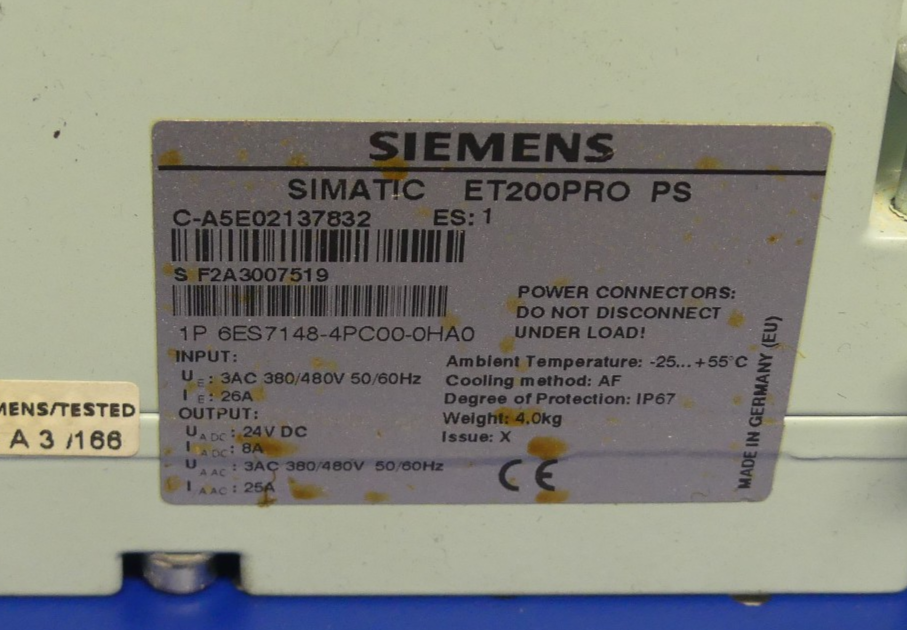 4x SIEMENS 6ES7148-4PC00-0HA0