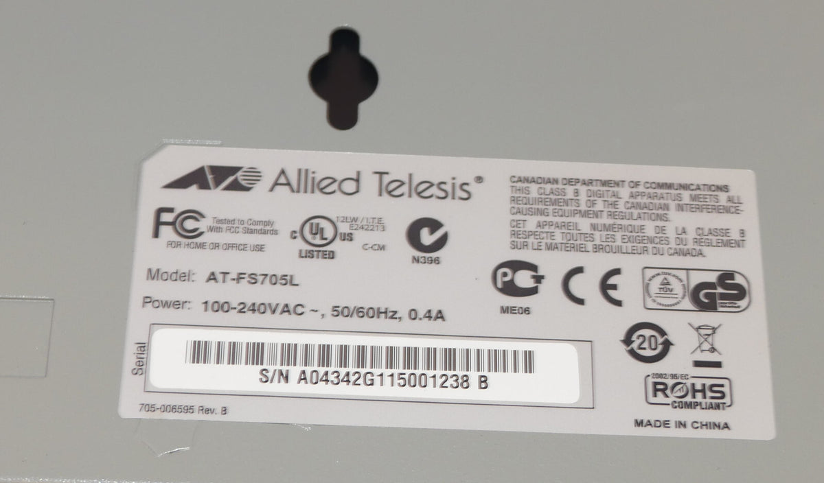 ALLEID TELESIS AT-FS705L eco friendly