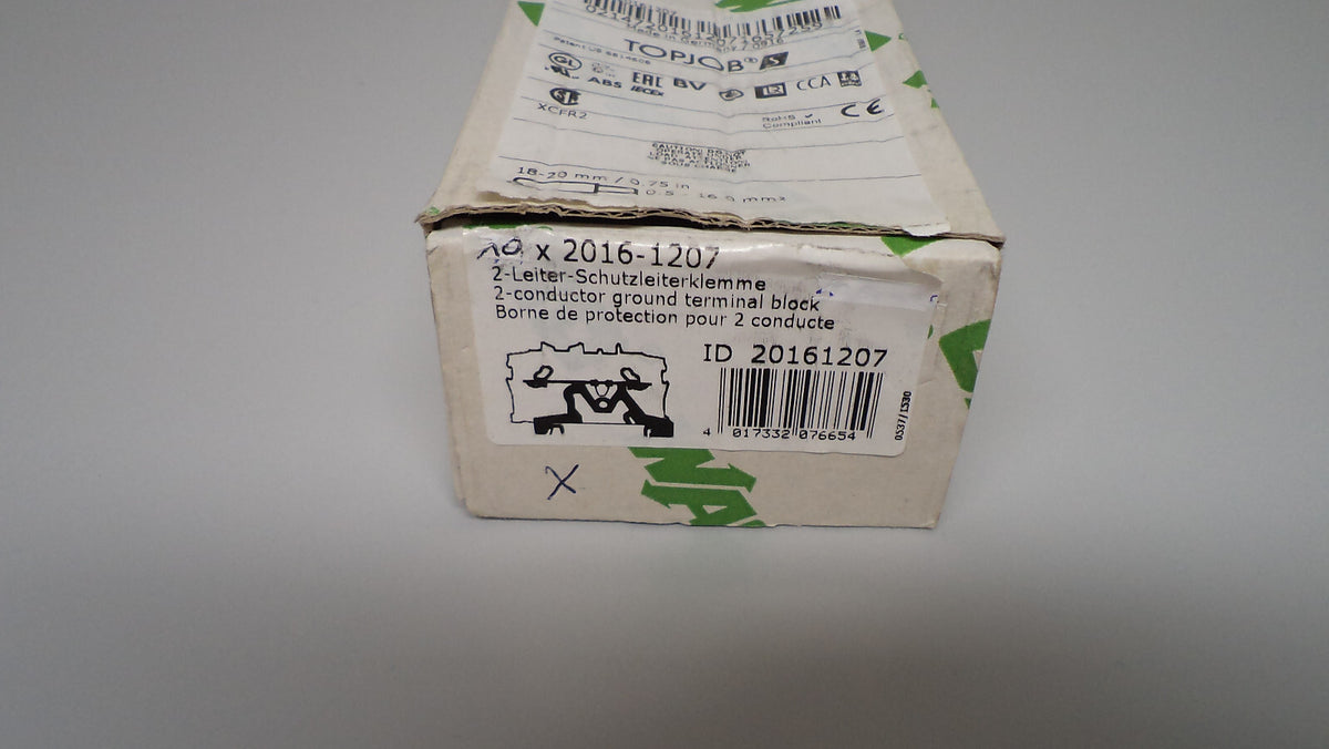 10xWago 2016-1207 Schutzleiterklemme