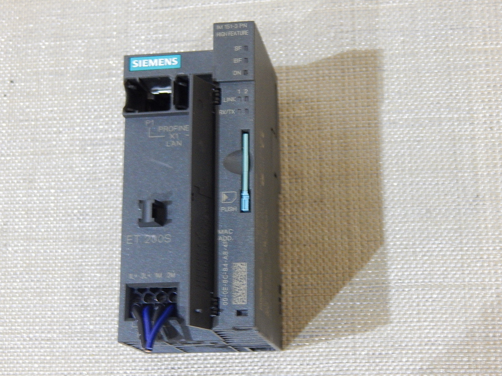 SIEMENS SIMATIC S7  6ES7151-3BA22-0AB0 +Memory Card 64 KB Used