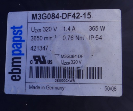 Sumitomo CNFMS-4075G-43/G EBMPapst M3G084-DF42-15