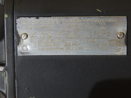 Siemens  1FT5066-0AF71-2-Z  3~ Permanent-Magnet-Motor Used