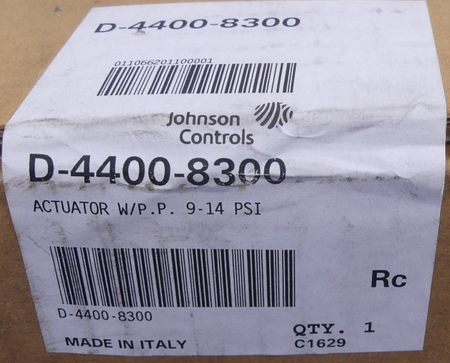Johnson Controls D-4400-8300 Actuator