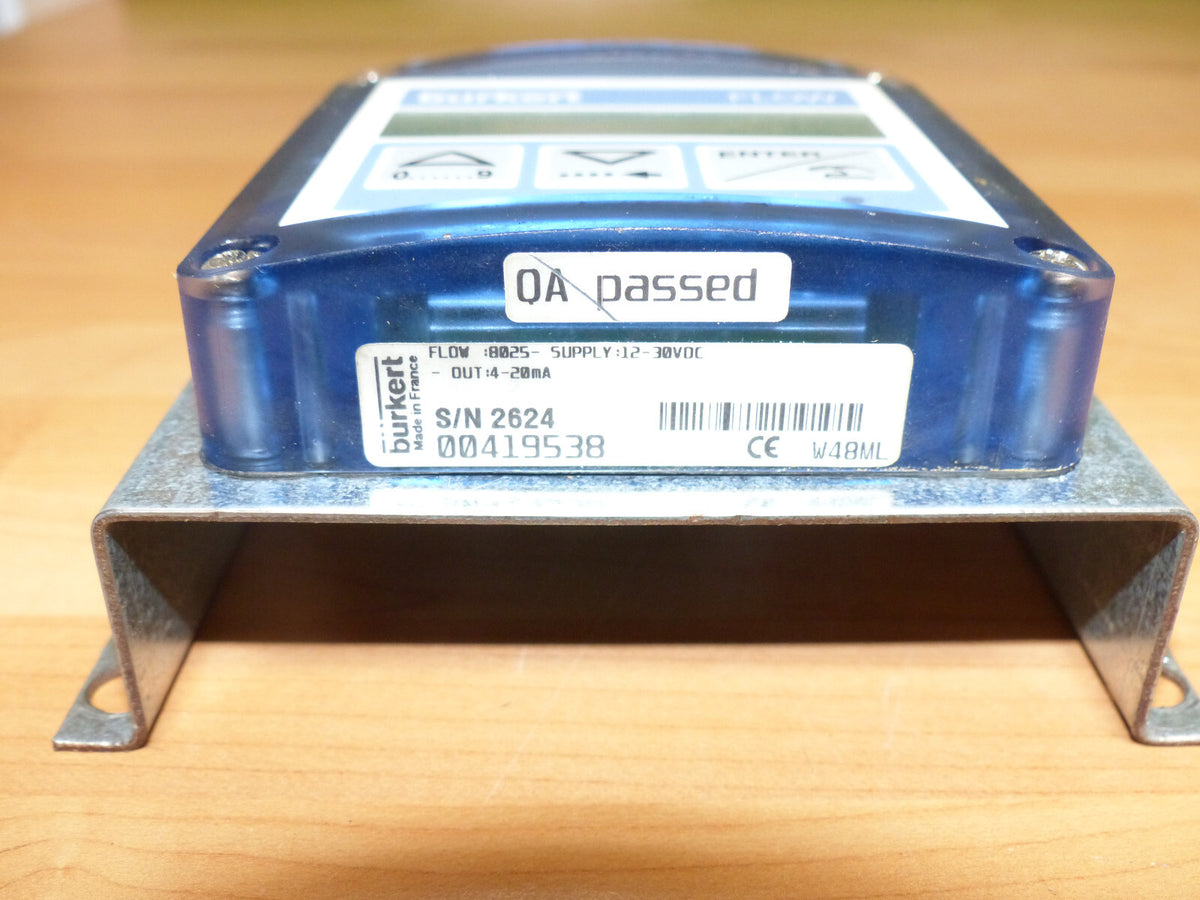 burkert flow :8025-supply:12-30vdc-out:4-20ma used