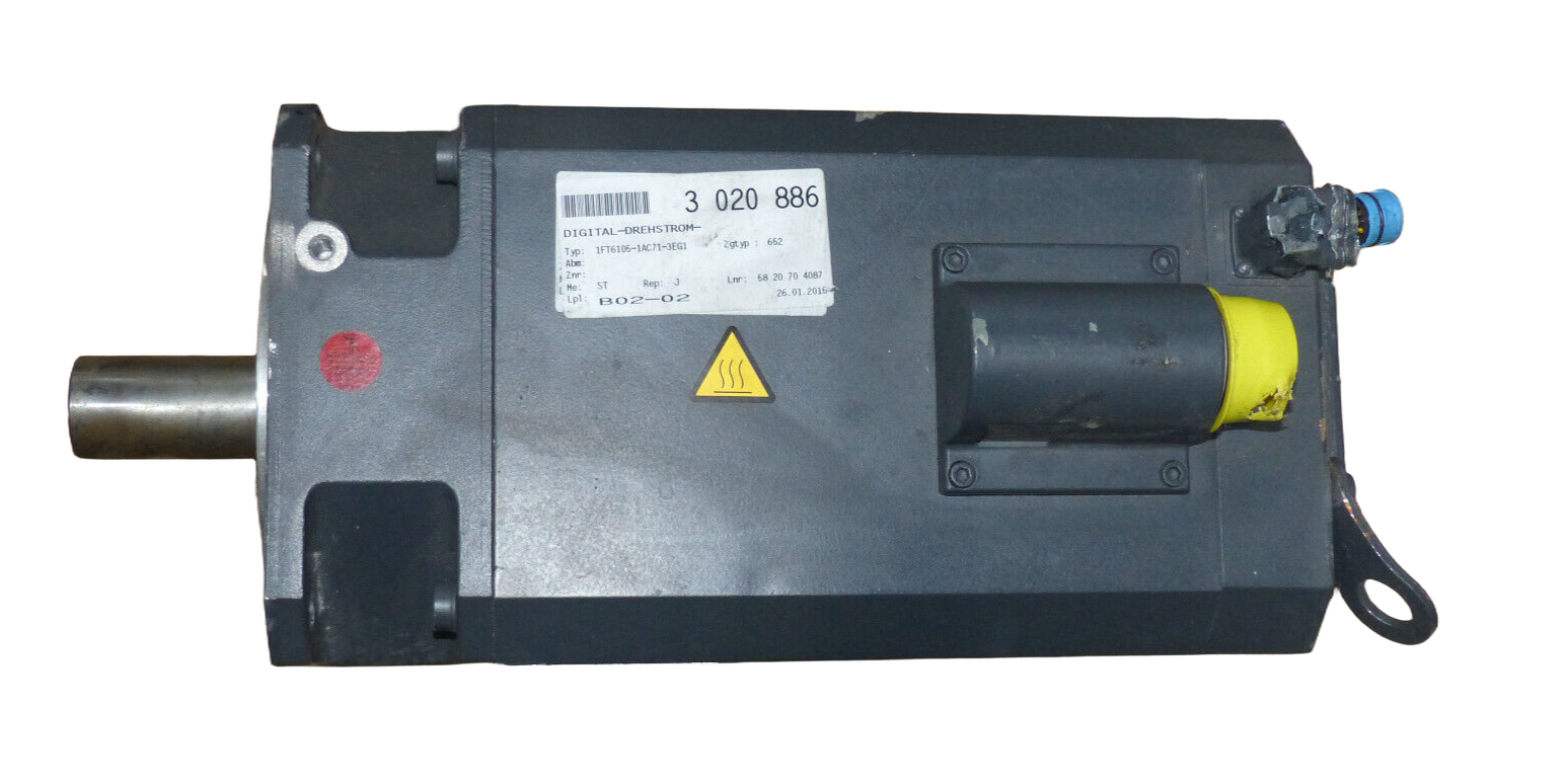 Siemens 3~Motor Typ:1FT6105-1AC71-3EG1 Leicht beschädigt s.Bilder