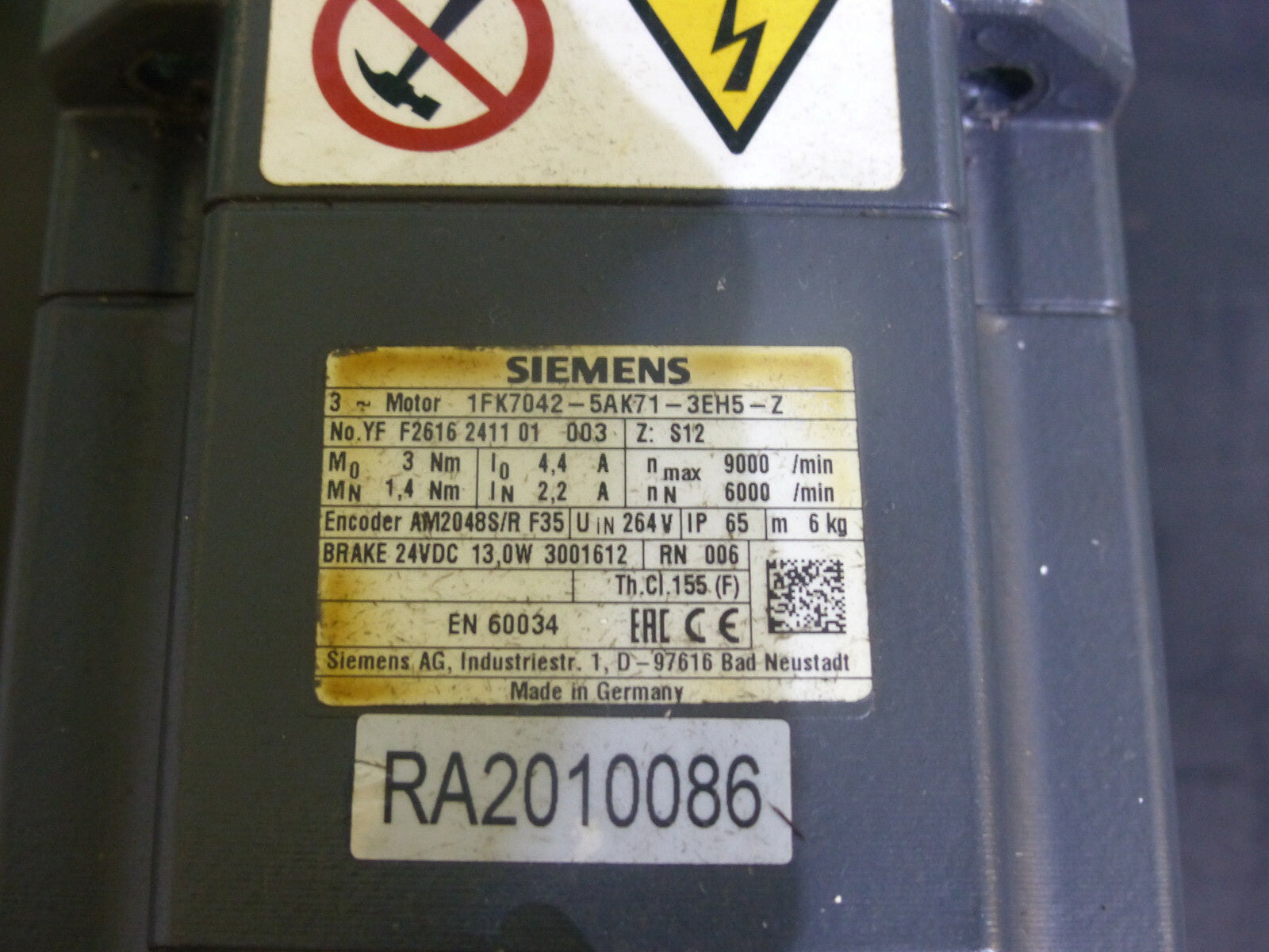 Siemens 1FK7042-5AK71-3EH5-Z