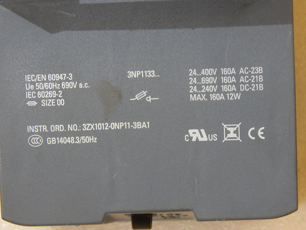 Siemens Sicherungs-Lasttrennschalter  3NP1133-1CA11