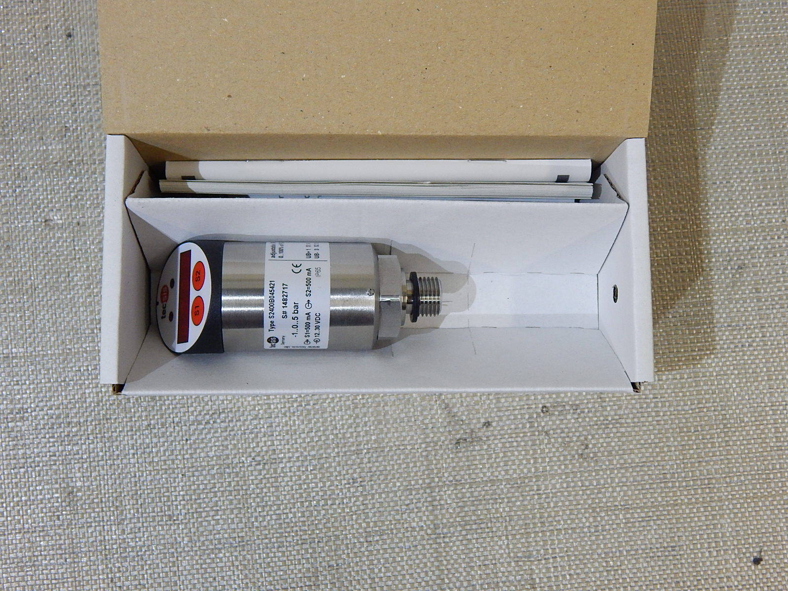 TecSIS Elektronischer Druckschalter  -1...0..5  barTyp S2400B045421 New