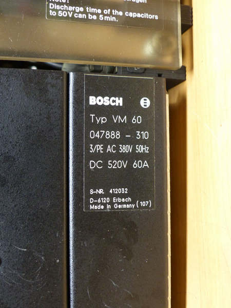 Bosch Versorgungs Modul VM 60  047888-310 used