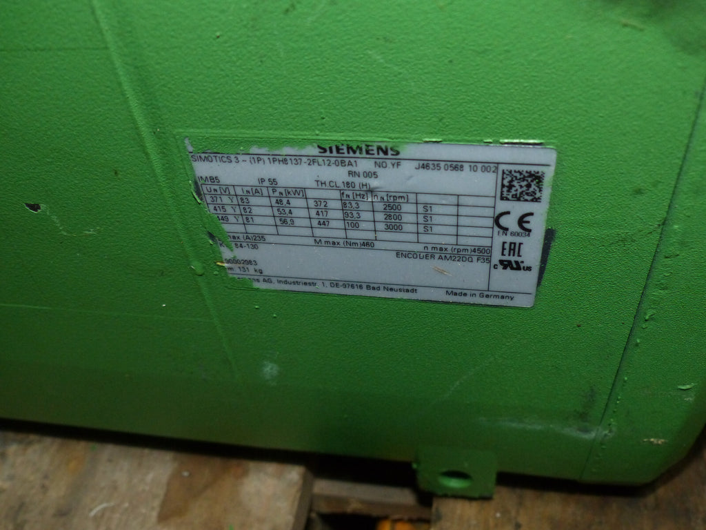 SIEMENS 1PH8137-2FL12-0BA1 Gebläse Fehlt und defekt s.Bilder