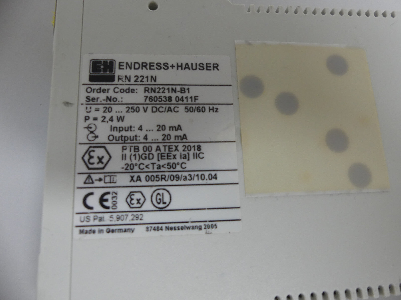 Endress+Hauser RN 221N Speisetrenner