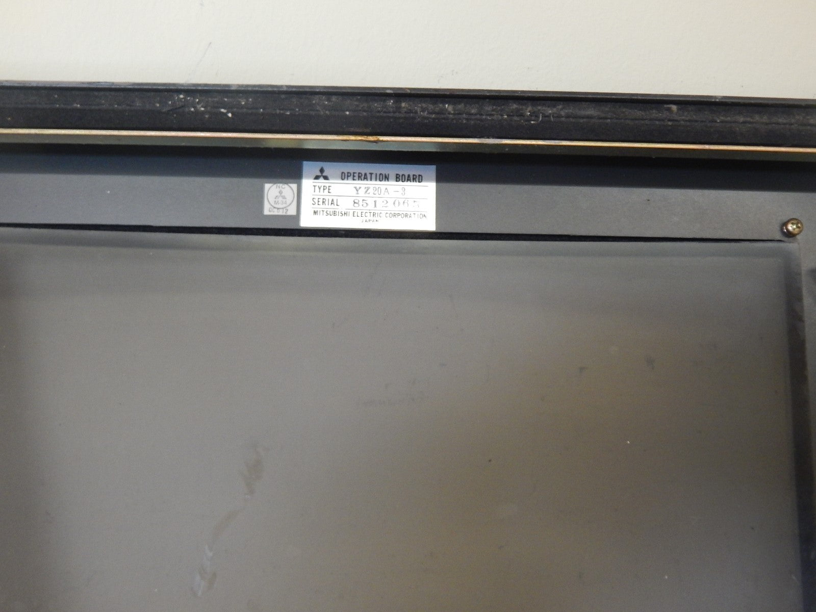 Mitsubishi Operation Panel YZ20A-3_KS-YZ-17B-1_BN624B590G51_BN624A527G52