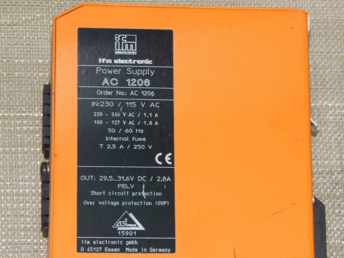 ifm AC 1206 ASI Power Supply used
