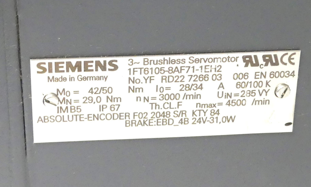 Siemens 1FT6105-8AF71-1EH2