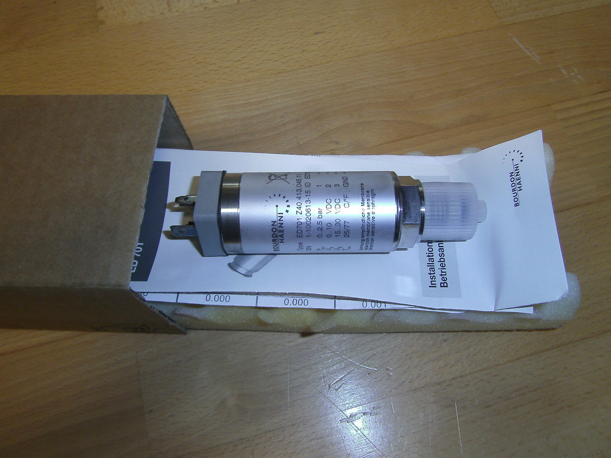 Bourdon Haenni Druckmessumformer ED 701 Z40.413.045.11 Neu