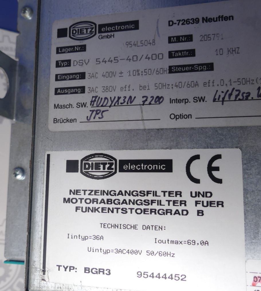 DIETZ DSV 5445-40/400