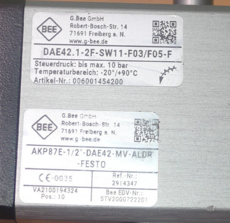 G.BEE AKP87E-1/2"-DAE42-MV-ALDR+ DAE42.1-2F-SW11-F03/F05-F