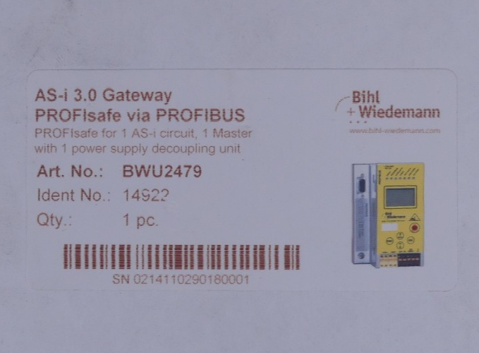 Bihl + Wiedemann AS-i 3.0 Gateway RS232 chip card , BWU2479