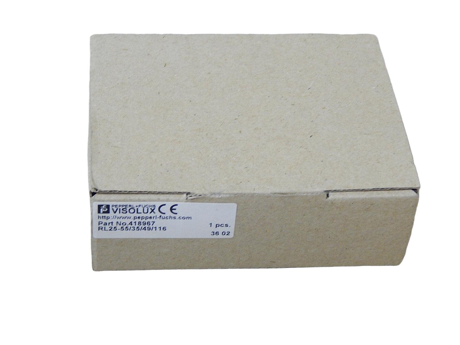 Pepperl + Fuchs Visolux Reflexionslichtschranke,RL25-55/35/49/116,418967 New