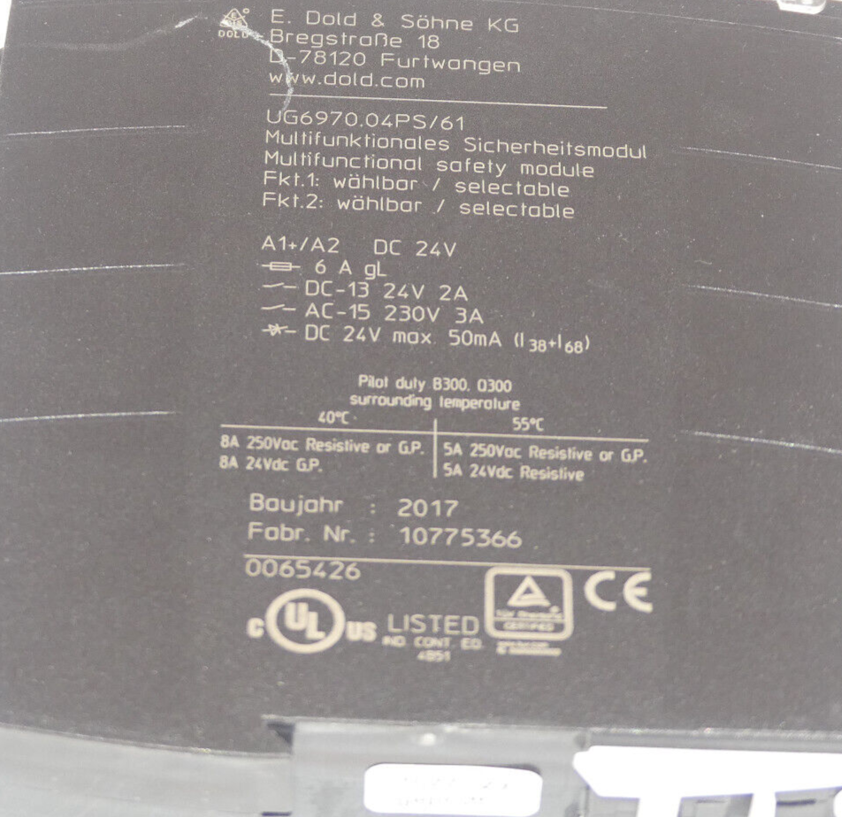 E. Dold & Söhne KG UG6970.04PS/61