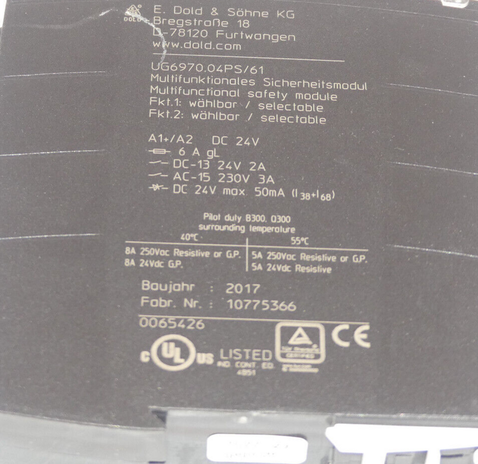 E. Dold & Söhne KG UG6970.04PS/61