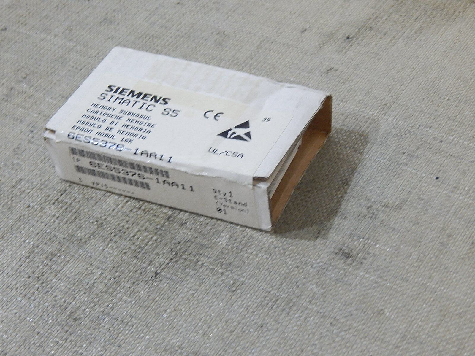 Siemens Simatic S5 6ES5376-1AA11 6ES5 376-1AA11 E:1 