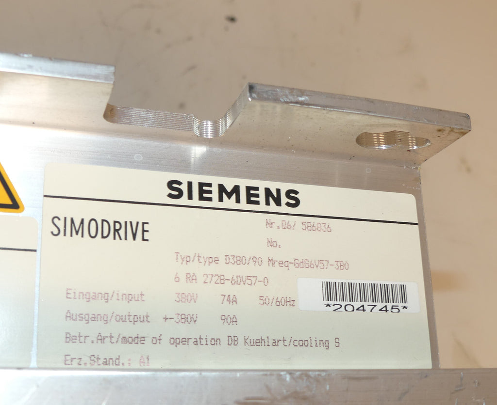 SIEMENS D380/90 Mreg GdG6V57-3B0 6RA2728-6DV57-0 6RA 2728-6DV57-0   s.Bilder